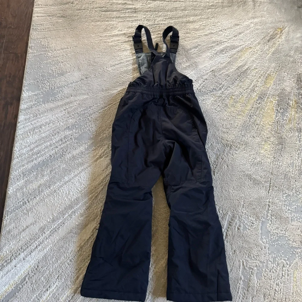 Lands End Squall black snow bibs overalls waterproof insulated  6